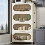 Multi-functiona with Drawers Flexible Plastic Rack - Image 4