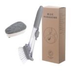Automatic Liquid Long Handle Kitchen Dish Brush